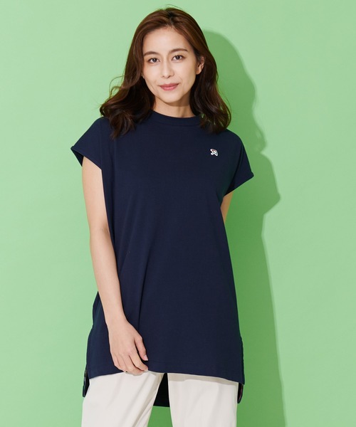 Arnold Palmer(アーノルドパーマー)の「USAコットン フレンチスリーブ チュニック(チュニック・レディース・ホワイト/ネイビー/ブラウン・L/S/M)」の1枚目の写真