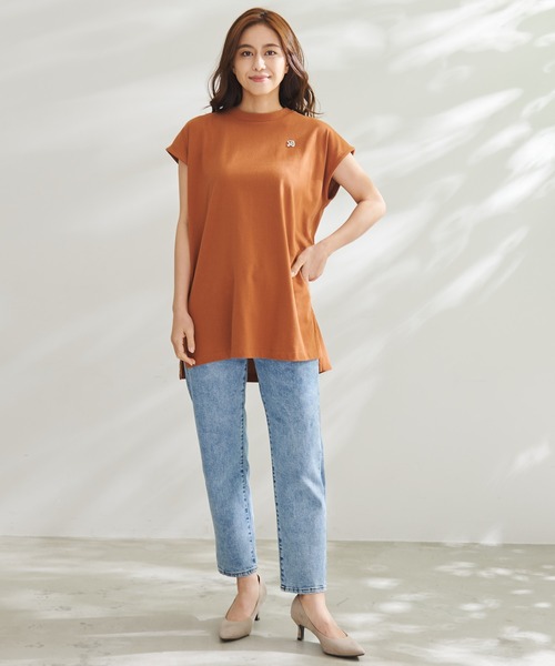 Arnold Palmer(アーノルドパーマー)の「USAコットン フレンチスリーブ チュニック(チュニック・レディース・ホワイト/ネイビー/ブラウン・L/S/M)」の15枚目の写真