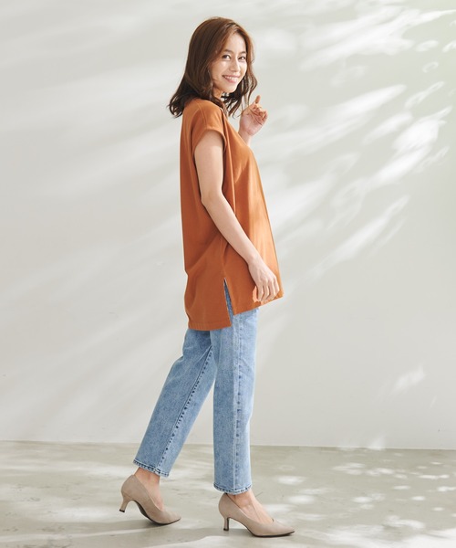 Arnold Palmer(アーノルドパーマー)の「USAコットン フレンチスリーブ チュニック(チュニック・レディース・ホワイト/ネイビー/ブラウン・L/S/M)」の16枚目の写真