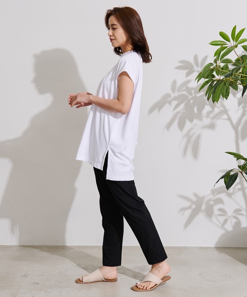 Arnold Palmer(アーノルドパーマー)の「USAコットン フレンチスリーブ チュニック(チュニック・レディース・ホワイト/ネイビー/ブラウン・L/S/M)」の9枚目の写真