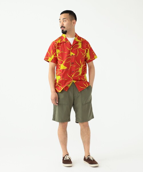 BEAMS PLUS（ビームスプラス）の「DALE HOPE × BEAMS PLUS / 別注 Short Sleeve Aloha Shirt Papale Lau Niu（シャツ/ブラウス・メンズ・レッド/ブルー・SMALL/MEDIUM/LARGE/X-LARGE）」の15枚目の写真