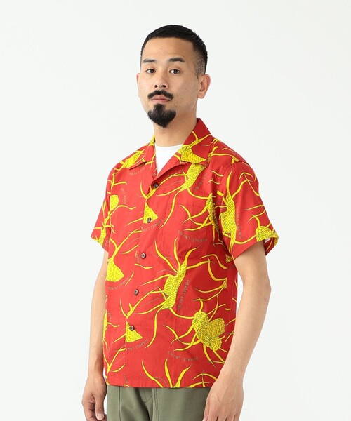 BEAMS PLUS（ビームスプラス）の「DALE HOPE × BEAMS PLUS / 別注 Short Sleeve Aloha Shirt Papale Lau Niu（シャツ/ブラウス・メンズ・レッド/ブルー・SMALL/MEDIUM/LARGE/X-LARGE）」の7枚目の写真