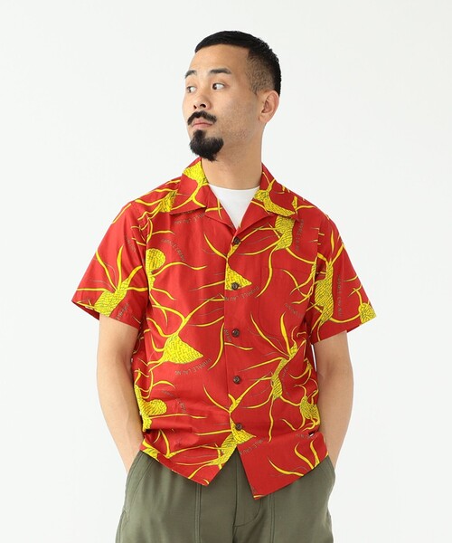 BEAMS PLUS（ビームスプラス）の「DALE HOPE × BEAMS PLUS / 別注 Short Sleeve Aloha Shirt Papale Lau Niu（シャツ/ブラウス・メンズ・レッド/ブルー・SMALL/MEDIUM/LARGE/X-LARGE）」の5枚目の写真