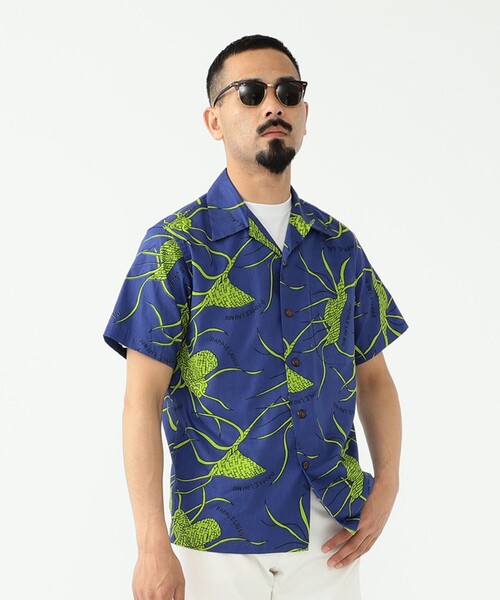 BEAMS PLUS（ビームスプラス）の「DALE HOPE × BEAMS PLUS / 別注 Short Sleeve Aloha Shirt Papale Lau Niu（シャツ/ブラウス・メンズ・レッド/ブルー・SMALL/MEDIUM/LARGE/X-LARGE）」の9枚目の写真