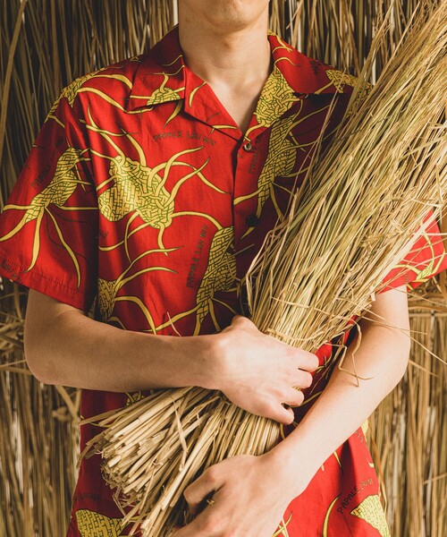 BEAMS PLUS（ビームスプラス）の「DALE HOPE × BEAMS PLUS / 別注 Short Sleeve Aloha Shirt Papale Lau Niu（シャツ/ブラウス・メンズ・レッド/ブルー・SMALL/MEDIUM/LARGE/X-LARGE）」の8枚目の写真