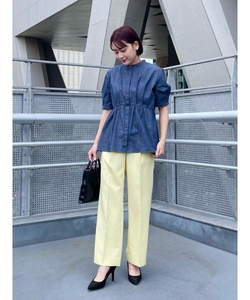 CAST:（キャストコロン）の「【大人気定番】ライトデニムギャザーブラウス（シャツ/ブラウス・レディース・ネイビー・S/M）」の13枚目の写真