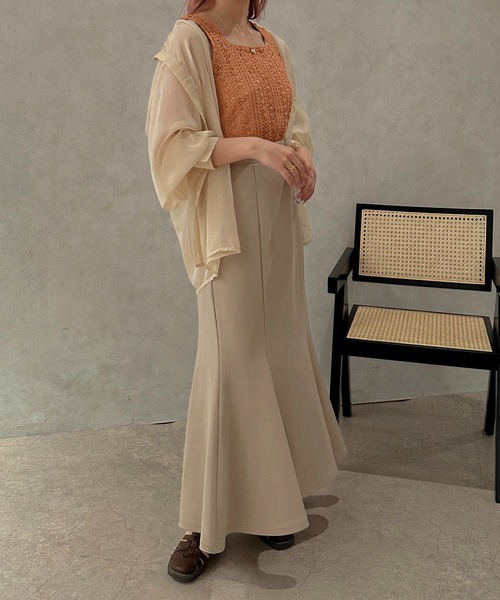 apres jour clair（アプレジュールクレア）の「【apres jour clair】かぎ針編み風タンク【ZOZOTOWN限定アイテム】（タンクトップ・レディース・モカ/オレンジ/アイボリー・X-LARGE/フリー）」の18枚目の写真