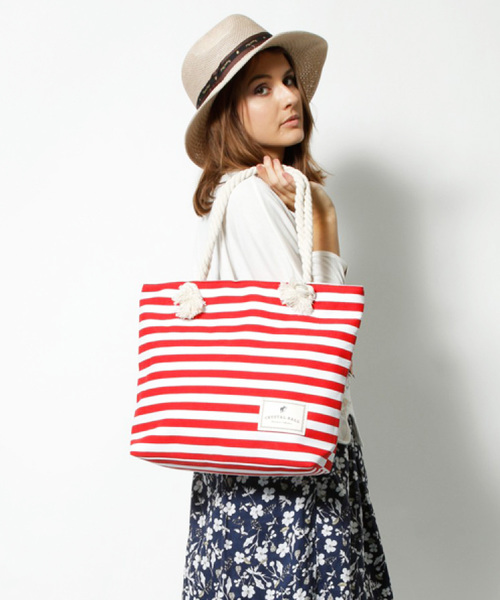 CRYSTAL BALL(クリスタルボール)の「【6点セット】CB Border Bag & Marin Set(トートバッグ)」|レッド系その他