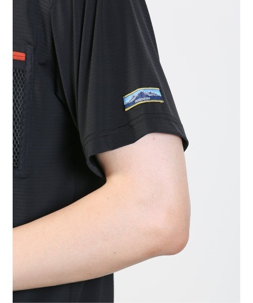 TAKA-Q（タカキュー）の「【WEB限定販売】Holidayout 冷感メッシュ ポケットT(セットアップ可能)（Tシャツ/カットソー・メンズ・イエロー/カーキ/ブラック・MEDIUM/LARGE/X-LARGE）」の11枚目の写真