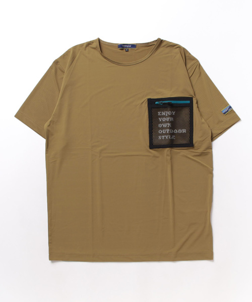 TAKA-Q（タカキュー）の「【WEB限定販売】Holidayout 冷感メッシュ ポケットT(セットアップ可能)（Tシャツ/カットソー・メンズ・イエロー/カーキ/ブラック・MEDIUM/LARGE/X-LARGE）」の17枚目の写真