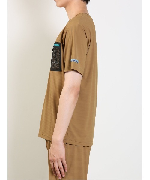 TAKA-Q（タカキュー）の「【WEB限定販売】Holidayout 冷感メッシュ ポケットT(セットアップ可能)（Tシャツ/カットソー・メンズ・イエロー/カーキ/ブラック・MEDIUM/LARGE/X-LARGE）」の19枚目の写真