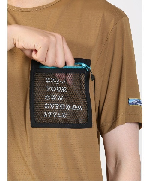 TAKA-Q（タカキュー）の「【WEB限定販売】Holidayout 冷感メッシュ ポケットT(セットアップ可能)（Tシャツ/カットソー・メンズ・イエロー/カーキ/ブラック・MEDIUM/LARGE/X-LARGE）」の22枚目の写真