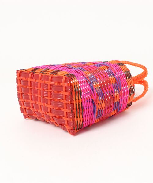 ROSE BUD（ローズバッド）の「(SCONI)ミニバスケットスタンダード（トートバッグ・レディース・ベージュ/オレンジ・FREE）」の9枚目の写真