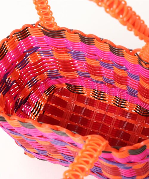 ROSE BUD（ローズバッド）の「(SCONI)ミニバスケットスタンダード（トートバッグ・レディース・ベージュ/オレンジ・FREE）」の11枚目の写真