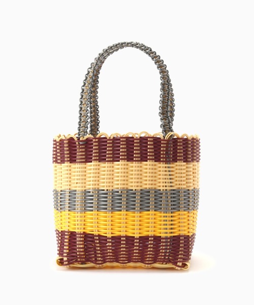 ROSE BUD（ローズバッド）の「(SCONI)ミニバスケットスタンダード（トートバッグ・レディース・ベージュ/オレンジ・FREE）」の10枚目の写真