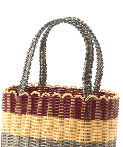 ROSE BUD（ローズバッド）の「(SCONI)ミニバスケットスタンダード（トートバッグ・レディース・ベージュ/オレンジ・FREE）」の6枚目の写真