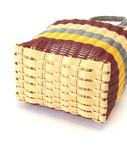 ROSE BUD（ローズバッド）の「(SCONI)ミニバスケットスタンダード（トートバッグ・レディース・ベージュ/オレンジ・FREE）」の4枚目の写真