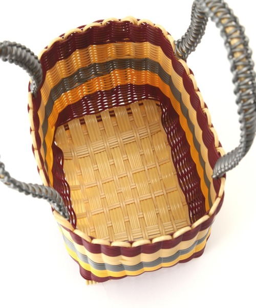 ROSE BUD（ローズバッド）の「(SCONI)ミニバスケットスタンダード（トートバッグ・レディース・ベージュ/オレンジ・FREE）」の5枚目の写真