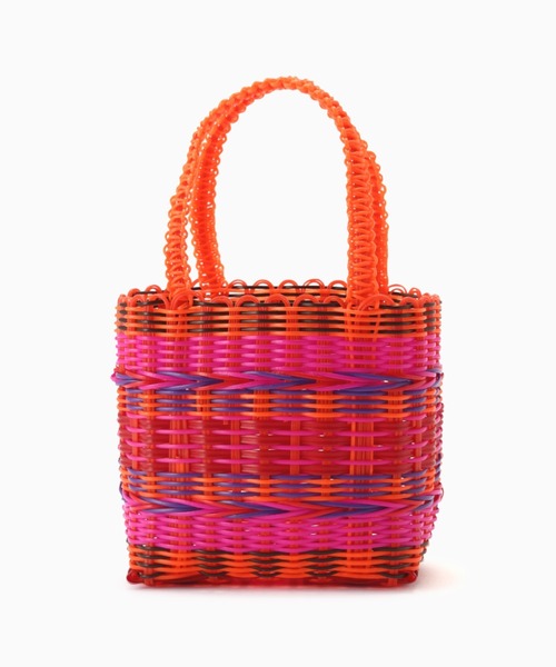 ROSE BUD（ローズバッド）の「(SCONI)ミニバスケットスタンダード（トートバッグ・レディース・ベージュ/オレンジ・FREE）」の7枚目の写真