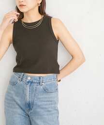 KBF | ワッフルクロップドタンクトップ(タンクトップ)