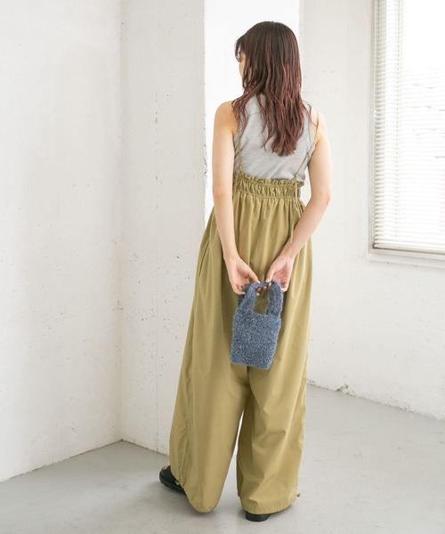 KBF（ケイビーエフ）の「ワッフルクロップドタンクトップ（タンクトップ・レディース・ダークブラウン/グレー/オフホワイト・ONE）」の17枚目の写真