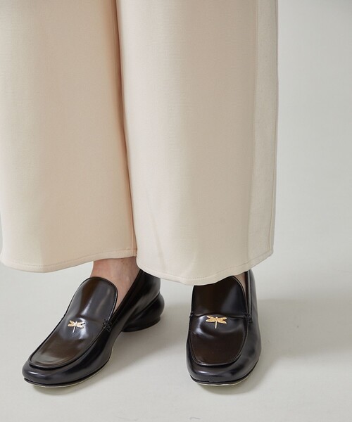 FEMMENT（ファモン）の「【FENNENT/ファモン】2wayダブルクロスデニムラインパンツ（スラックス・レディース・ブラック/オフホワイト・1/2）」の8枚目の写真