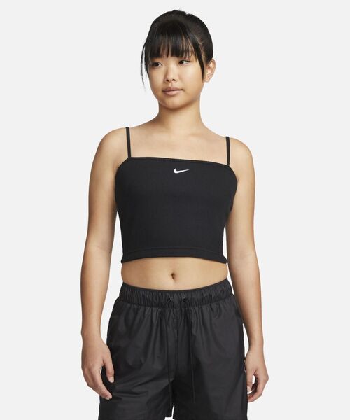 NIKE(ナイキ)の「《セットアップ対応商品》ナイキ スポーツウェア エッセンシャル ウィメンズ リブ クロップトップ / Nike Sportswear Essential Women's Ribbed Cropp Top(キャミソール・レディース・ブラック/オリーブ系・2XL/L/M/S/XL/XS)」の17枚目の写真