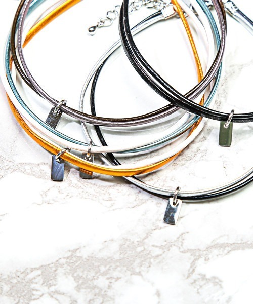 LUXSTYLE（ラグスタイル）の「PUレザーエナメルアンクレット（アンクレット・メンズ・ブラウン/オレンジ/ブルー/グレー/ブラック・FREE）」の15枚目の写真