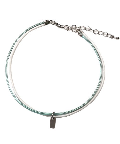 LUXSTYLE（ラグスタイル）の「PUレザーエナメルアンクレット（アンクレット・メンズ・ブラウン/オレンジ/ブルー/グレー/ブラック・FREE）」の6枚目の写真