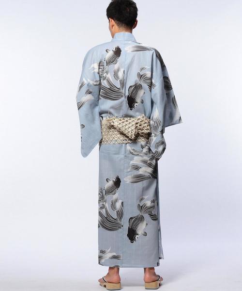 UNITED ARROWS（ユナイテッドアローズ）の「誉 浴衣 金魚◆（浴衣・メンズ・シルバー・MEDIUM/LARGE）」の5枚目の写真