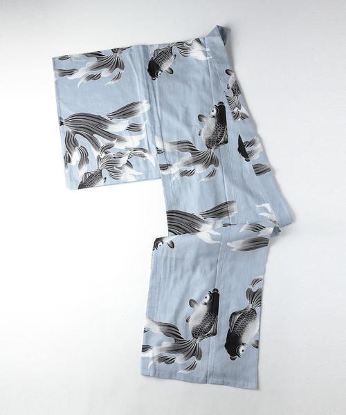 UNITED ARROWS（ユナイテッドアローズ）の「誉 浴衣 金魚◆（浴衣・メンズ・シルバー・MEDIUM/LARGE）」の7枚目の写真