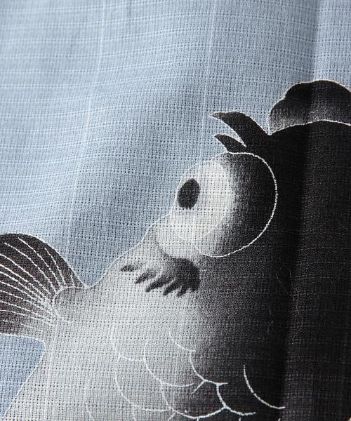 UNITED ARROWS（ユナイテッドアローズ）の「誉 浴衣 金魚◆（浴衣・メンズ・シルバー・MEDIUM/LARGE）」の4枚目の写真