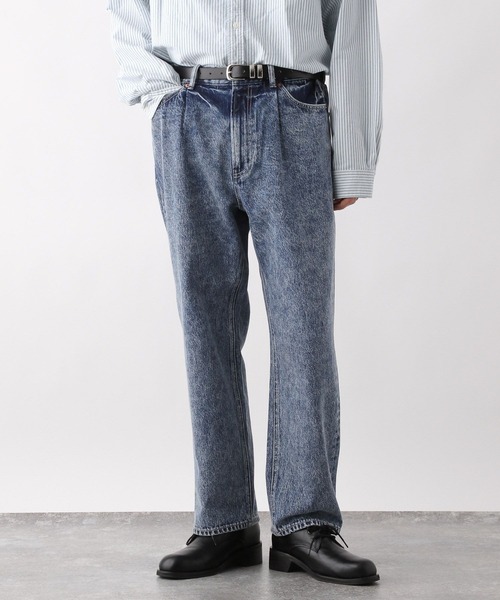 RAGEBLUE(レイジブルー)の「Loose Fit Vintage Tuck Denim Pants/ルーズフィットヴィンテージタックデニムパンツ(デニムパンツ・メンズ・ダークブラウン/ブルー/ダークグレー/ブルー系その他・MEDIUM/SMALL/LARGE)」の4枚目の写真