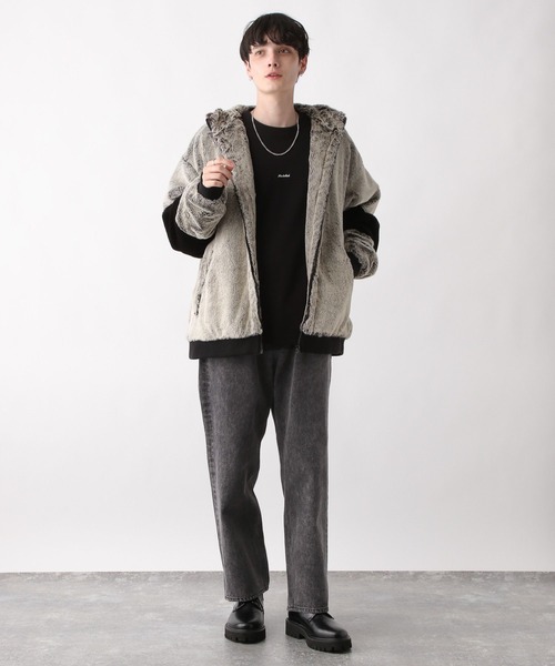 RAGEBLUE(レイジブルー)の「Loose Fit Vintage Tuck Denim Pants/ルーズフィットヴィンテージタックデニムパンツ(デニムパンツ・メンズ・ダークブラウン/ブルー/ダークグレー/ブルー系その他・MEDIUM/SMALL/LARGE)」の9枚目の写真