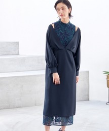 niaulabTV紹介商品】〔Callarus〕プリント重ねシフォンプリーツ