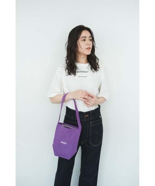 THEATRE PRODUCTS（シアタープロダクツ）の「コットンキャンバスハンドバッグ（ハンドバッグ・レディース・ブルー/ピンク/イエロー/パープル/ブラック・FREE）」の9枚目の写真