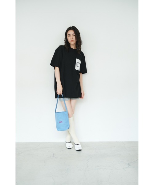 THEATRE PRODUCTS（シアタープロダクツ）の「コットンキャンバスハンドバッグ（ハンドバッグ・レディース・ブルー/ピンク/イエロー/パープル/ブラック・FREE）」の20枚目の写真