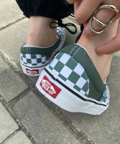 VANS(バンズ)の「【VANS】ヴァンズ CLASSIC SLIP-ON クラシック スリッポン(スリッポン・メンズ・グリーン・28/27)」の3枚目の写真