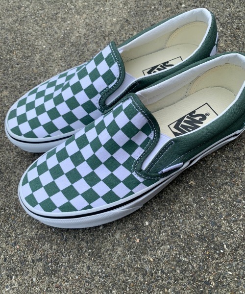 VANS(バンズ)の「【VANS】ヴァンズ CLASSIC SLIP-ON クラシック スリッポン(スリッポン・メンズ・グリーン・28/27)」の5枚目の写真