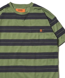 【UNIVERSAL OVERALL】 RETRO BORDER POCKET TEE / レトロボーダーポケットTシャツ