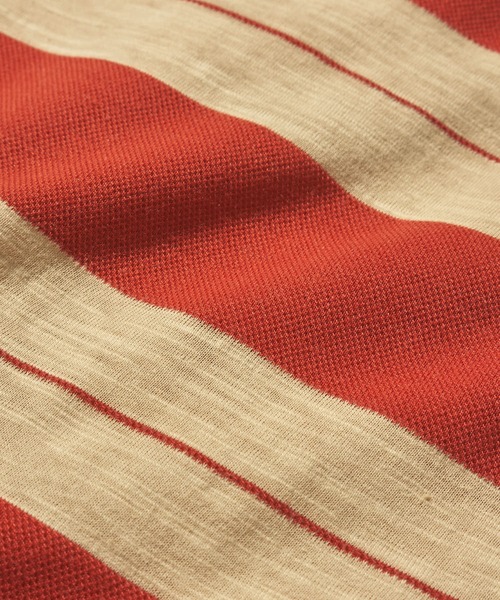 UNIVERSAL OVERALL(ユニバーサルオーバーオール)の「【UNIVERSAL OVERALL】 RETRO BORDER POCKET TEE / レトロボーダーポケットTシャツ(Tシャツ/カットソー・メンズ・アイボリー/ブラック/グリーン・MEDIUM/LARGE/X-LARGE)」の10枚目の写真