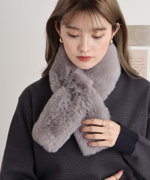 セール】PAGE ONE 差し込みフェイクファーミニティペット（ネック