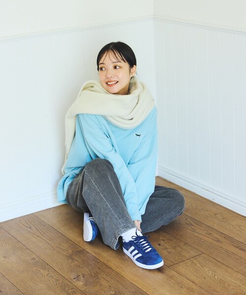 FREAK'S STORE（フリークスストア）の「ボリューム フリンジ マフラー（マフラー・レディース・ブラック/オフホワイト/ピンク/ブルー・ONE SIZE）」の15枚目の写真