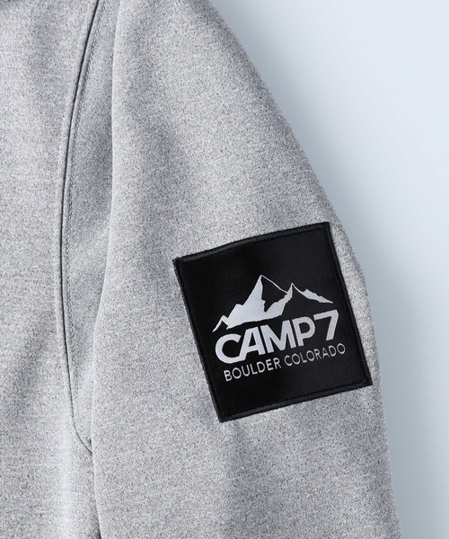 CAMP7（キャンプセブン）の「【CAMP7】バッグエンボスロゴフードスウェットパーカー（パーカー・メンズ・ブラック/オフホワイト/グレー・XL/M/S/L）」の7枚目の写真