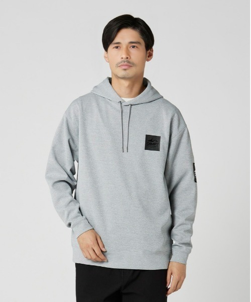 CAMP7（キャンプセブン）の「【CAMP7】バッグエンボスロゴフードスウェットパーカー（パーカー・メンズ・ブラック/オフホワイト/グレー・XL/M/S/L）」の20枚目の写真