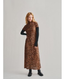 led.tokyo | 【led.tokyo】VELOUR SHEER LEOPARD LONG DRESS(ワンピース)