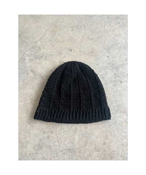 owndaily(オンデイリー)の「ニットベレー帽(ニットキャップ/ビーニー・レディース・ブラック/ベージュ・FREE)」の8枚目の写真
