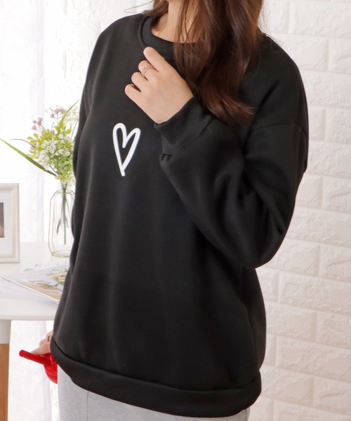Lace Ladies(レースレディース)の「ワンポイント付きオーバーサイジング長袖プルオーバー(ニット/セーター・レディース・ホワイト/ブラック/グレー・XL/M)」の13枚目の写真