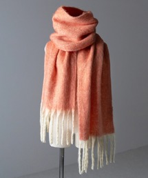 me+em select | ※【 3color 】ふわふわバイカラーフリンジボリュームマフラー(マフラー)