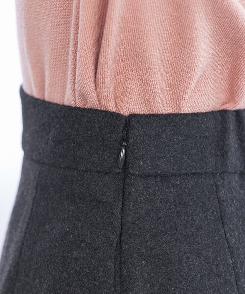 Tiaclasse（ティアクラッセ）の「ウール調フレアスカート（スカート・レディース・パープル/ベージュ/チャコールグレー・L/S/M）」の14枚目の写真